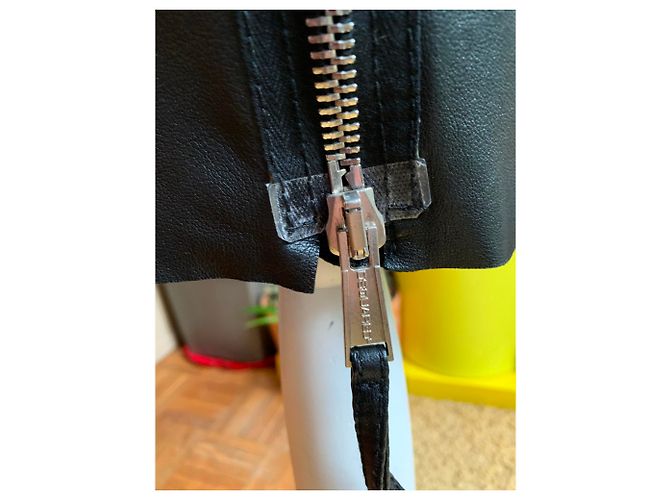 Abito dritto in pelle nera Dsquared2 Nero - vista 5