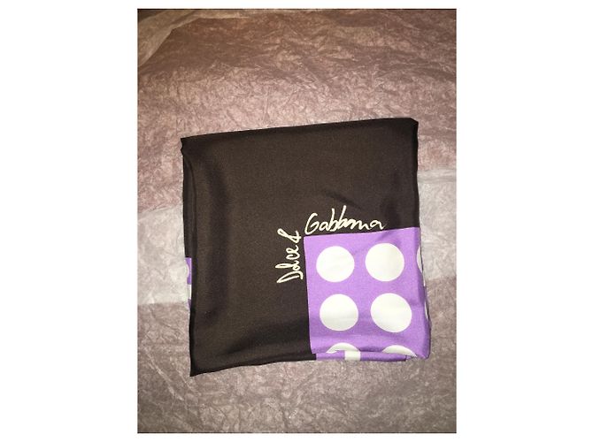 Dolce & Gabbana Seidenschal dunkelbraun - Ansicht 3