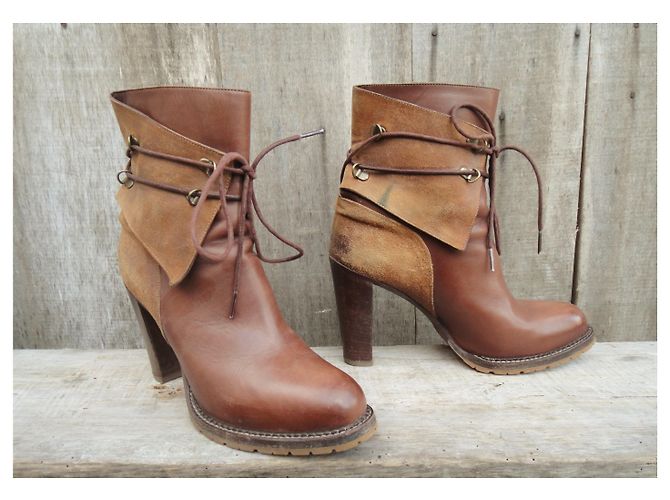 Botines de tacón sartore p 39 Castaño - vista 3
