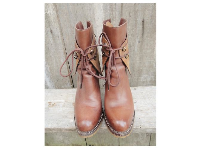 Botines de tacón sartore p 39 Castaño - vista 4