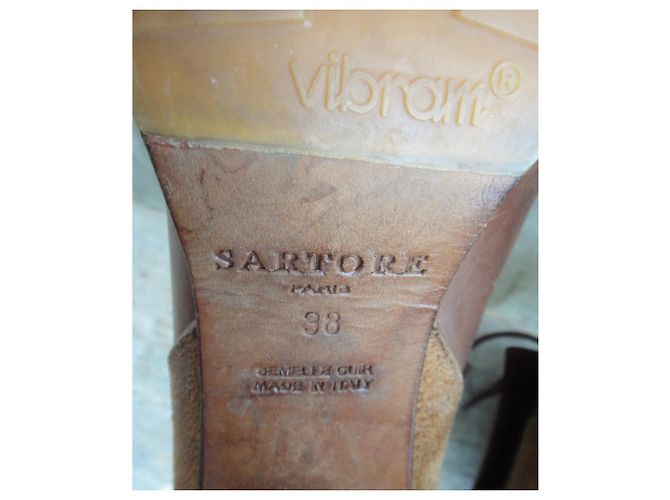 Botines de tacón sartore p 39 Castaño - vista 7