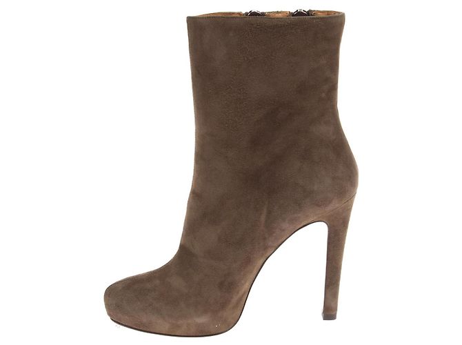 Pura Lopez Wildlederstiefel Grün Größe 37 - Ansicht 3