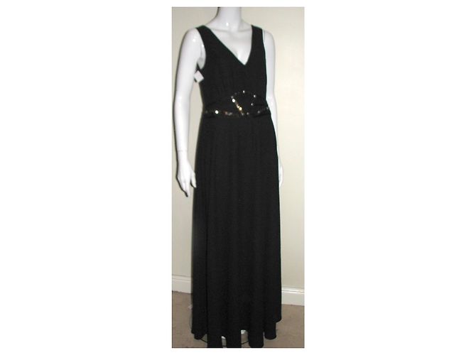 Alice by Temperley Vestido de noite em chiffon preto - vista 3