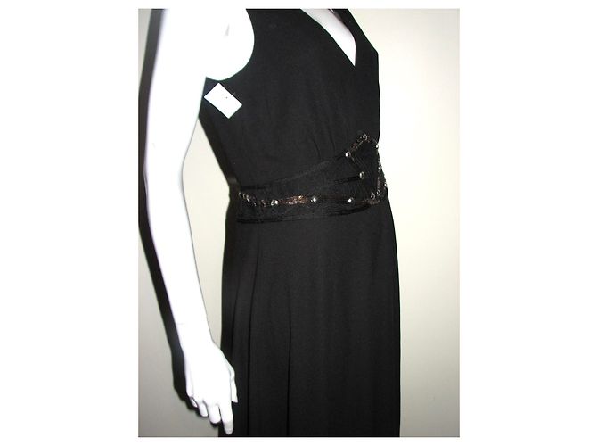 Alice by Temperley Vestido de noite em chiffon preto - vista 5