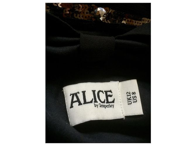 Alice by Temperley Vestido de noite em chiffon preto - vista 8
