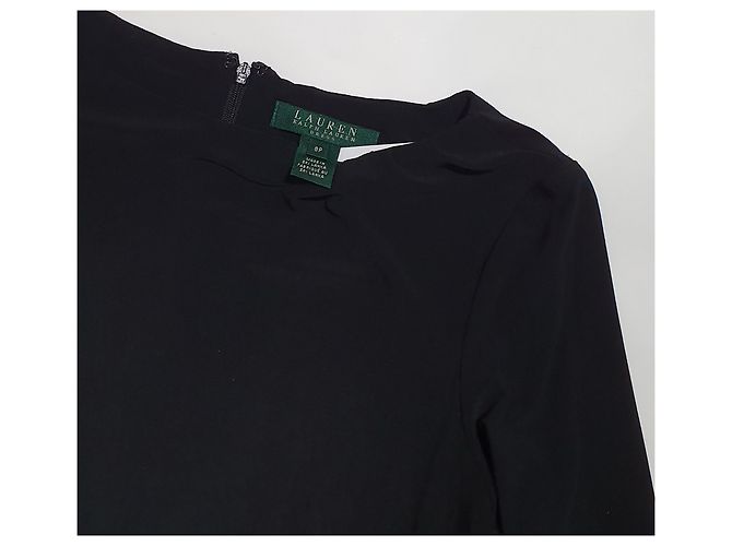 Ralph Lauren Hahnentritt Kleid Schwarz Weiß - Ansicht 3