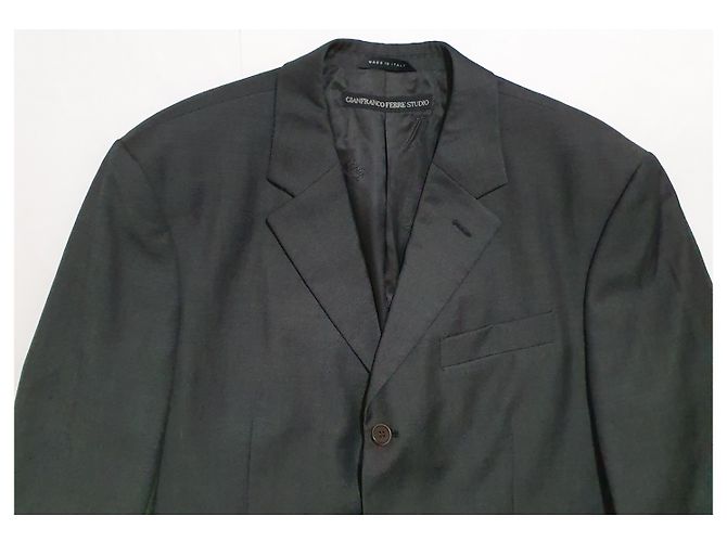Gianfranco Ferré Blazer aus Wolle Grau - Ansicht 3