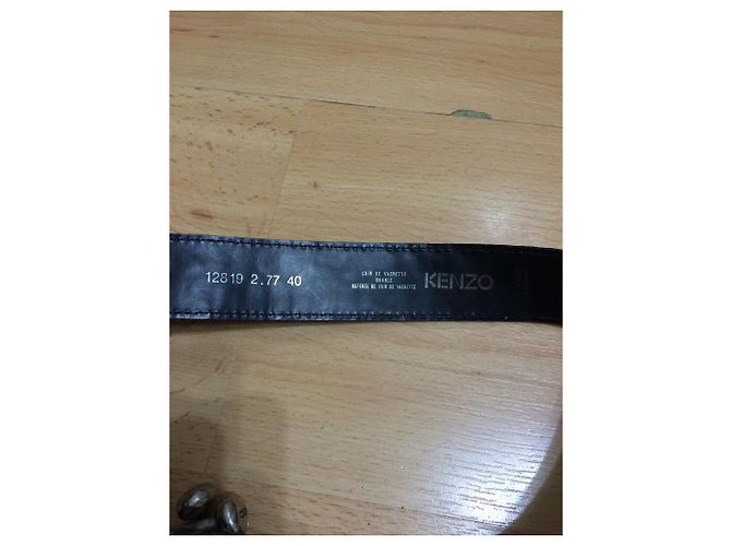 Kenzo Gürtel aus schwarzem Leder - Ansicht 4