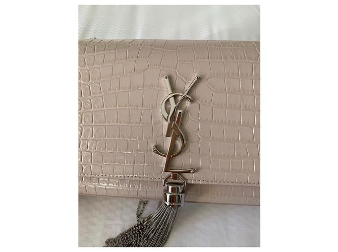 Pompom Kate Monogramma Saint Laurent Kate con fiocco - vista 6