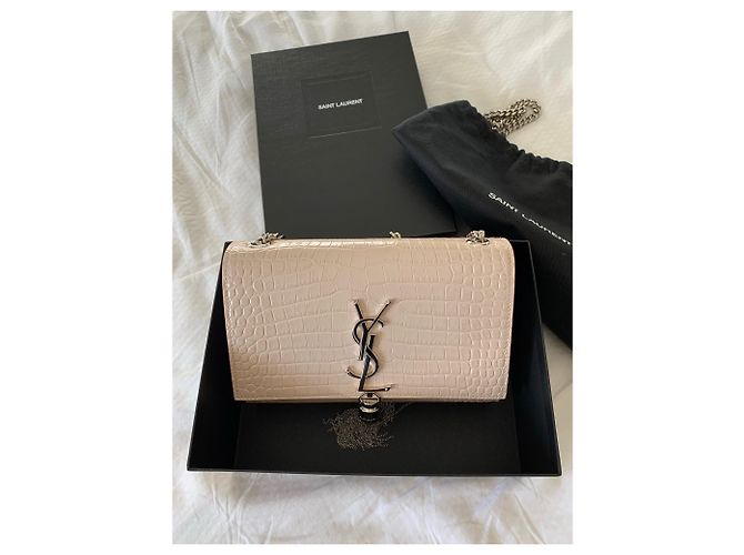 Pompom Kate Monogramma Saint Laurent Kate con fiocco - vista 8