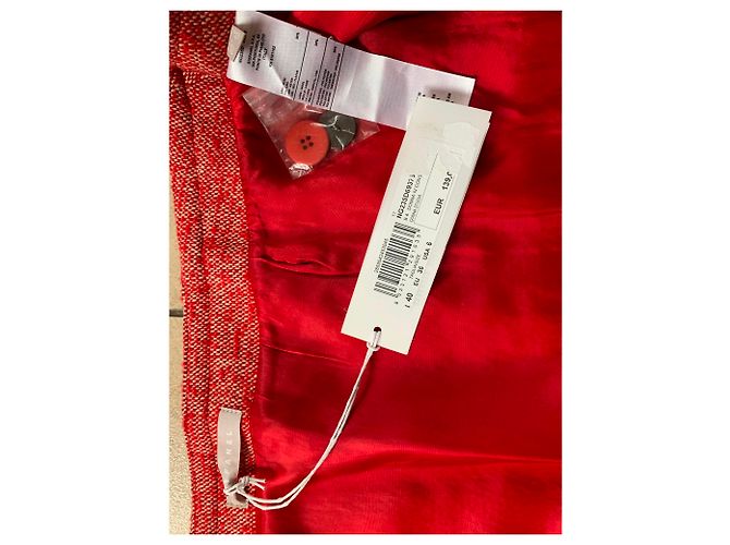 Autre Marque Gonna di lana rossa Rosso - vista 4