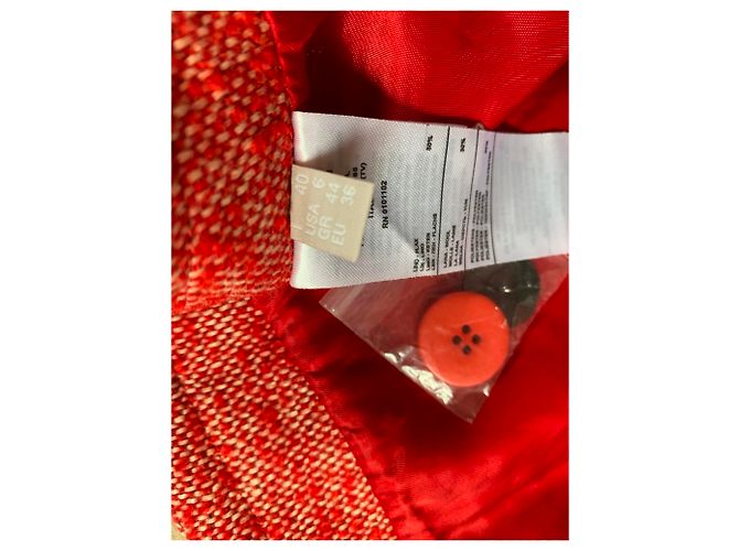Autre Marque Gonna di lana rossa Rosso - vista 5