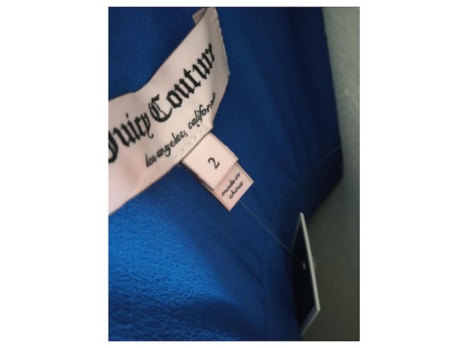 Abito in seta Juicy Couture Bianco e Blu - vista 6