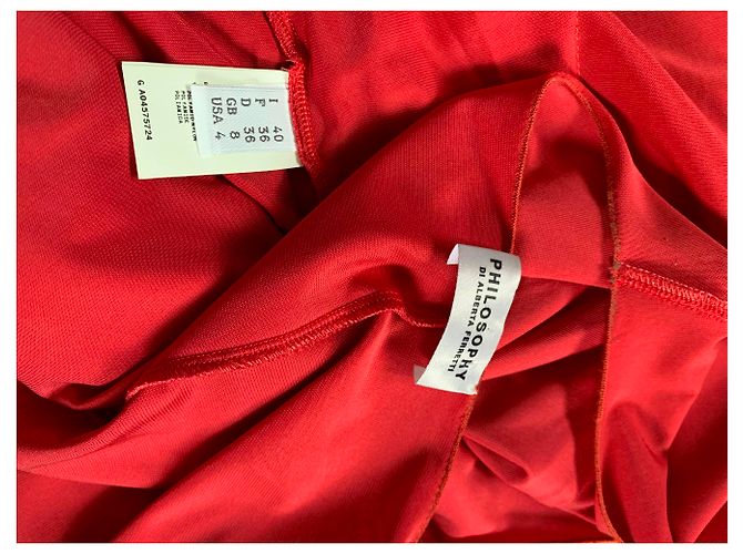 Philosophy Di Alberta Ferretti Kleid rot Viscose - Ansicht 5