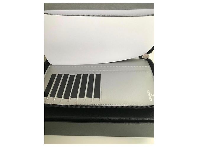 Chanel large wallet pattern Camellia black - view 14