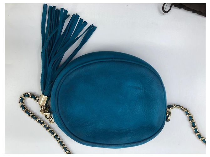 Gucci Mini catena in pelle Soho Nabuk - vista 17