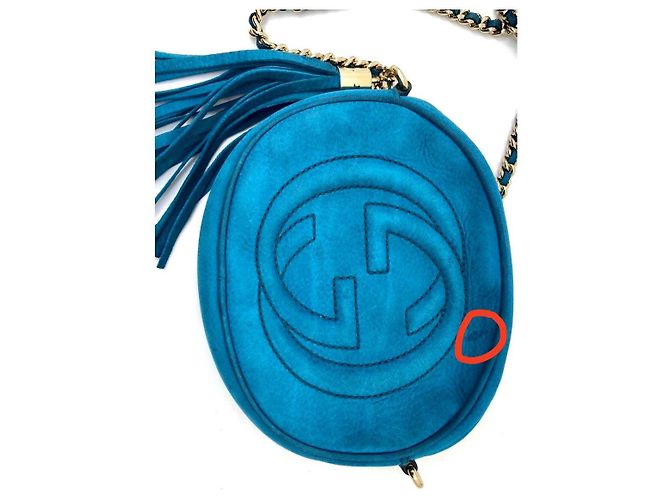 Gucci Mini catena in pelle Soho Nabuk - vista 22