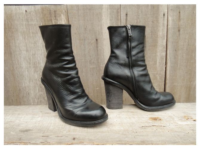 Autre Marque Botas Premiata de cuero negras 37 Negro - vista 4