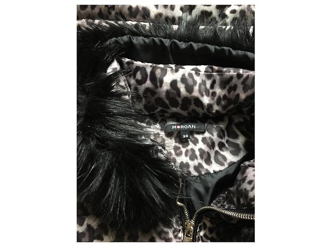 Autre Marque Chaqueta de leopardo Morgan 38 Negro Beige - vista 3