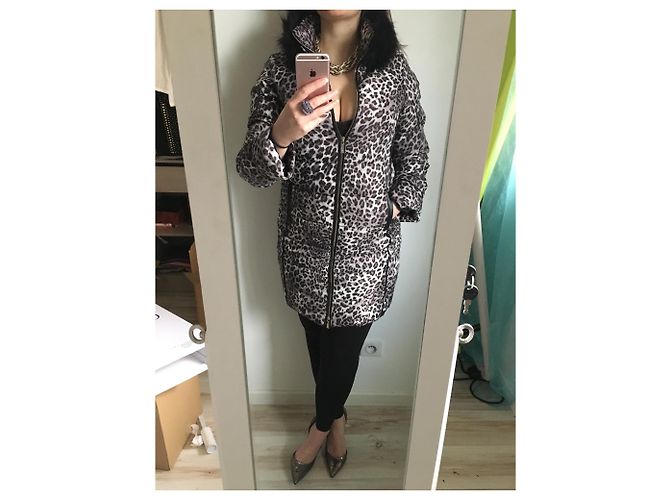 Autre Marque Chaqueta de leopardo Morgan 38 Negro Beige - vista 6