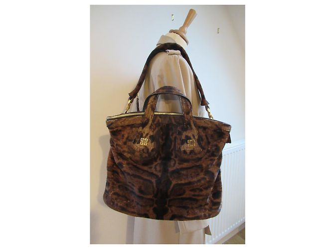 Borsa Givenchy in pelliccia con motivo leopardato Stampa leopardo - vista 12