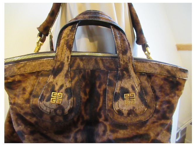 Borsa Givenchy in pelliccia con motivo leopardato Stampa leopardo - vista 2