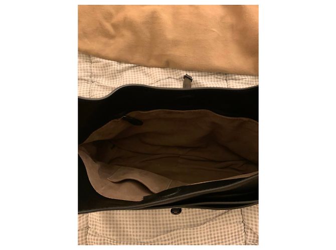 Borsa in pelle Bottega Veneta Marrone scuro - vista 2