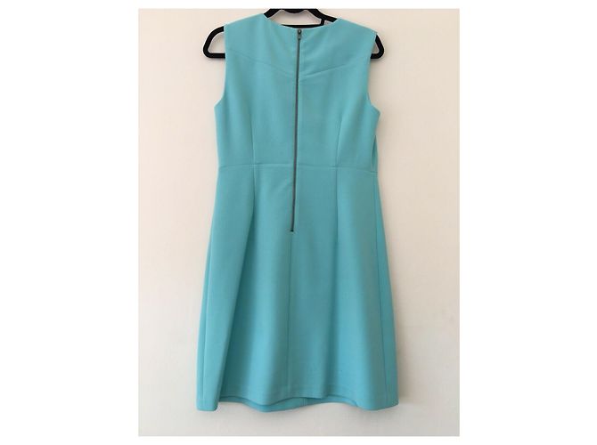 Diane Von Furstenberg Vestido recto DvF Carrie Turquesa - vista 2