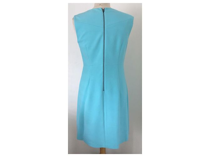 Diane Von Furstenberg Vestido recto DvF Carrie Turquesa - vista 4