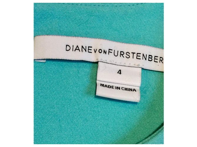 Diane Von Furstenberg Vestido recto DvF Carrie Turquesa - vista 6