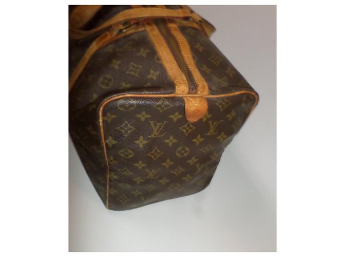 Keepall Louis Vuitton Borsa da viaggio Marrone - vista 11
