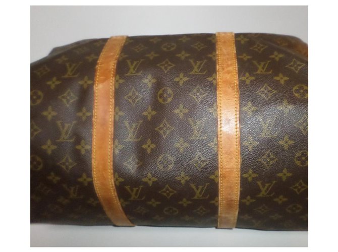 Keepall Louis Vuitton Borsa da viaggio Marrone - vista 7