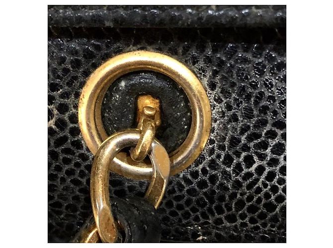 Coco Handle Chanel Vintage Einkaufstasche Schwarz - Ansicht 10