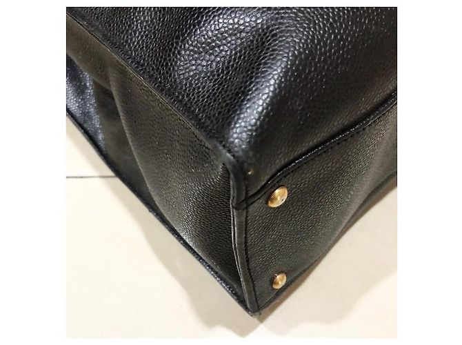 Coco Handle Chanel Vintage Einkaufstasche Schwarz - Ansicht 4