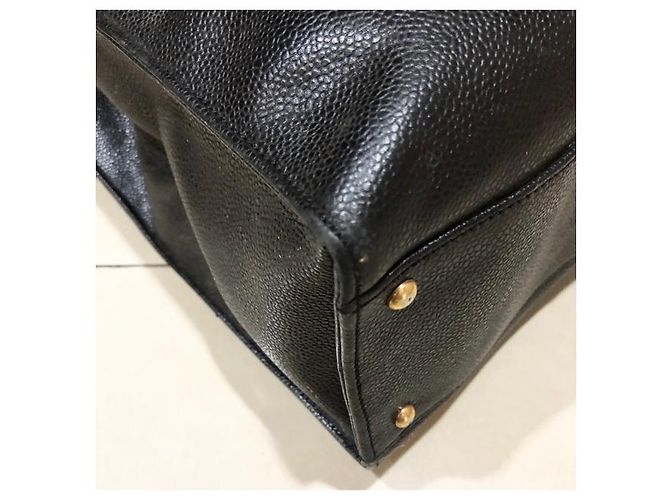 Coco Handle Chanel Vintage Einkaufstasche Schwarz - Ansicht 6