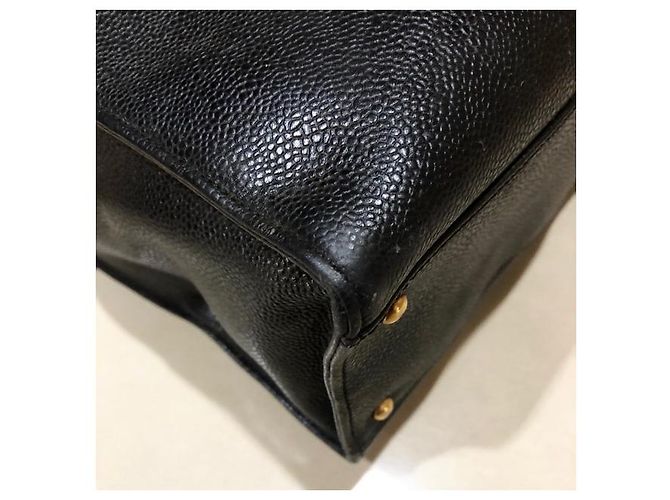 Coco Handle Chanel Vintage Einkaufstasche Schwarz - Ansicht 7