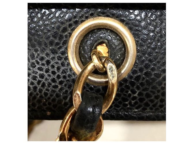 Coco Handle Chanel Vintage Einkaufstasche Schwarz - Ansicht 8