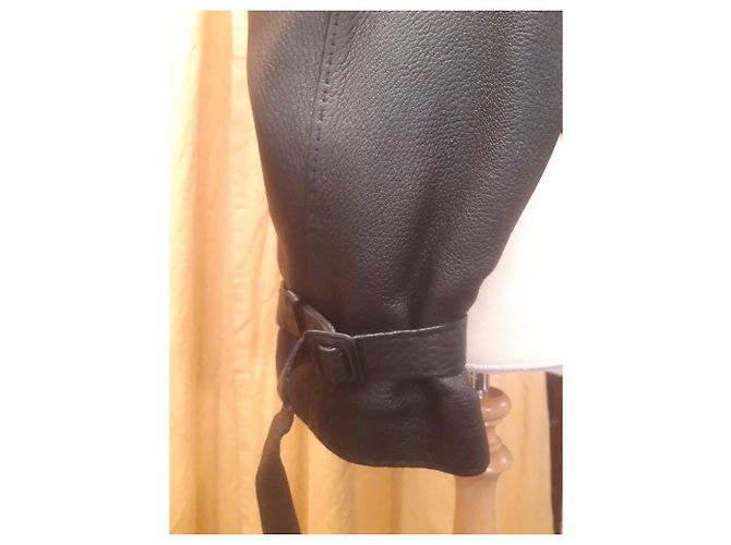 Hermès HERMES perfecto Lederjacke Schwarz - Ansicht 2