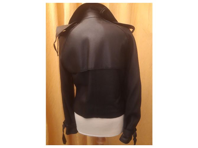 Hermès HERMES perfecto Lederjacke Schwarz - Ansicht 3