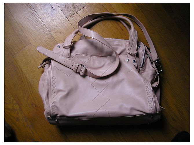 Sonia Rykiel Grande pelle rosa cipria. - vista 5
