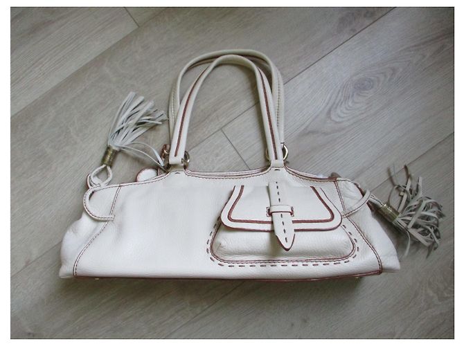 Premier Flirt Lancel 1er flirt baguette in pelle beige. - vue 2