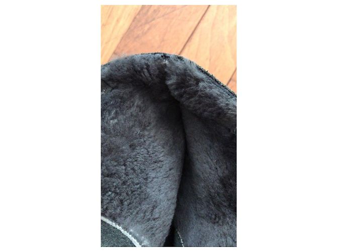Botas Zadig & Voltaire de ante gris oscuro 38 Gris antracita - vista 4