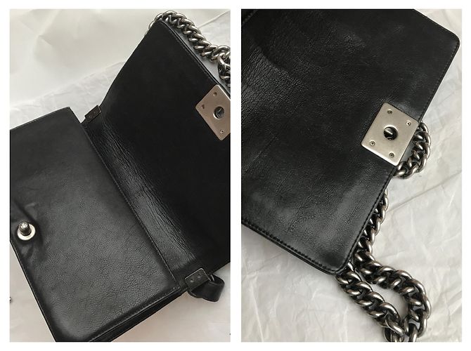 Boy Chanel Borsa a patta per ragazzo limitata Nero - vista 13
