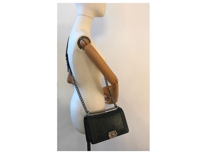 Boy Chanel Borsa a patta per ragazzo limitata Nero - vista 15