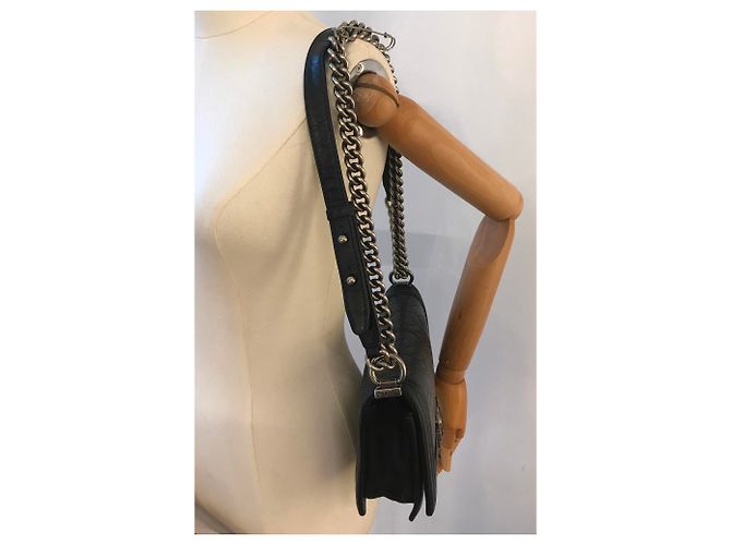 Boy Chanel Borsa a patta per ragazzo limitata Nero - vista 17
