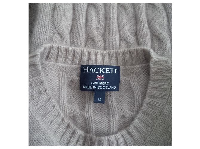 Hackett London 100% Kaschmir. In Schottland hergestellt. Konfektionsgröße M, Braun Dunkelbraun - Ansicht 2