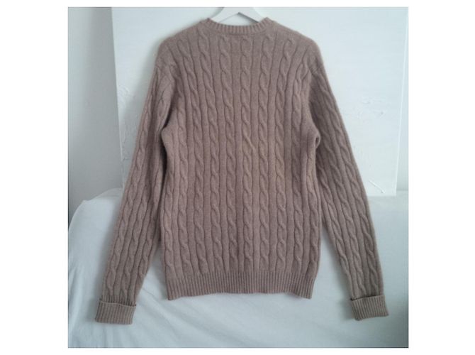 Hackett London 100% Kaschmir. In Schottland hergestellt. Konfektionsgröße M, Braun Dunkelbraun - Ansicht 7
