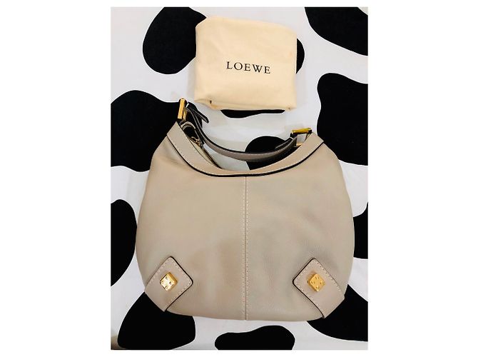 LOEWE Hobo Rustic en Soft Taupe Gris pardo - vista 6