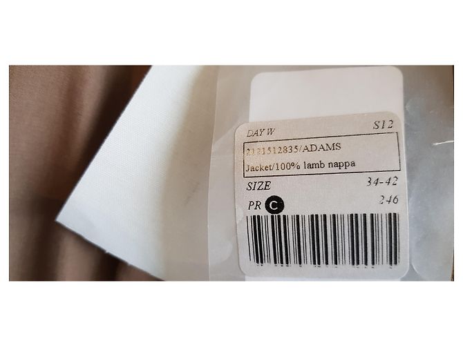 Day Birger & Mikkelsen Leder und Wolljacke Khaki - Ansicht 3
