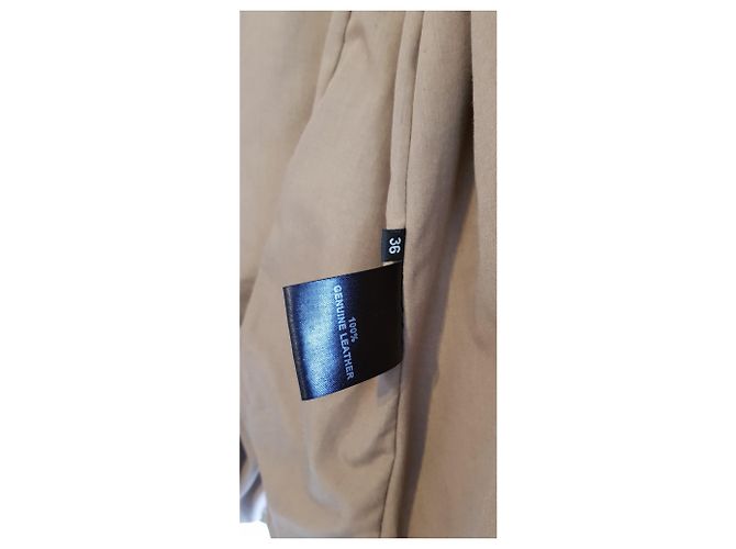 Day Birger & Mikkelsen Leder und Wolljacke Khaki - Ansicht 5